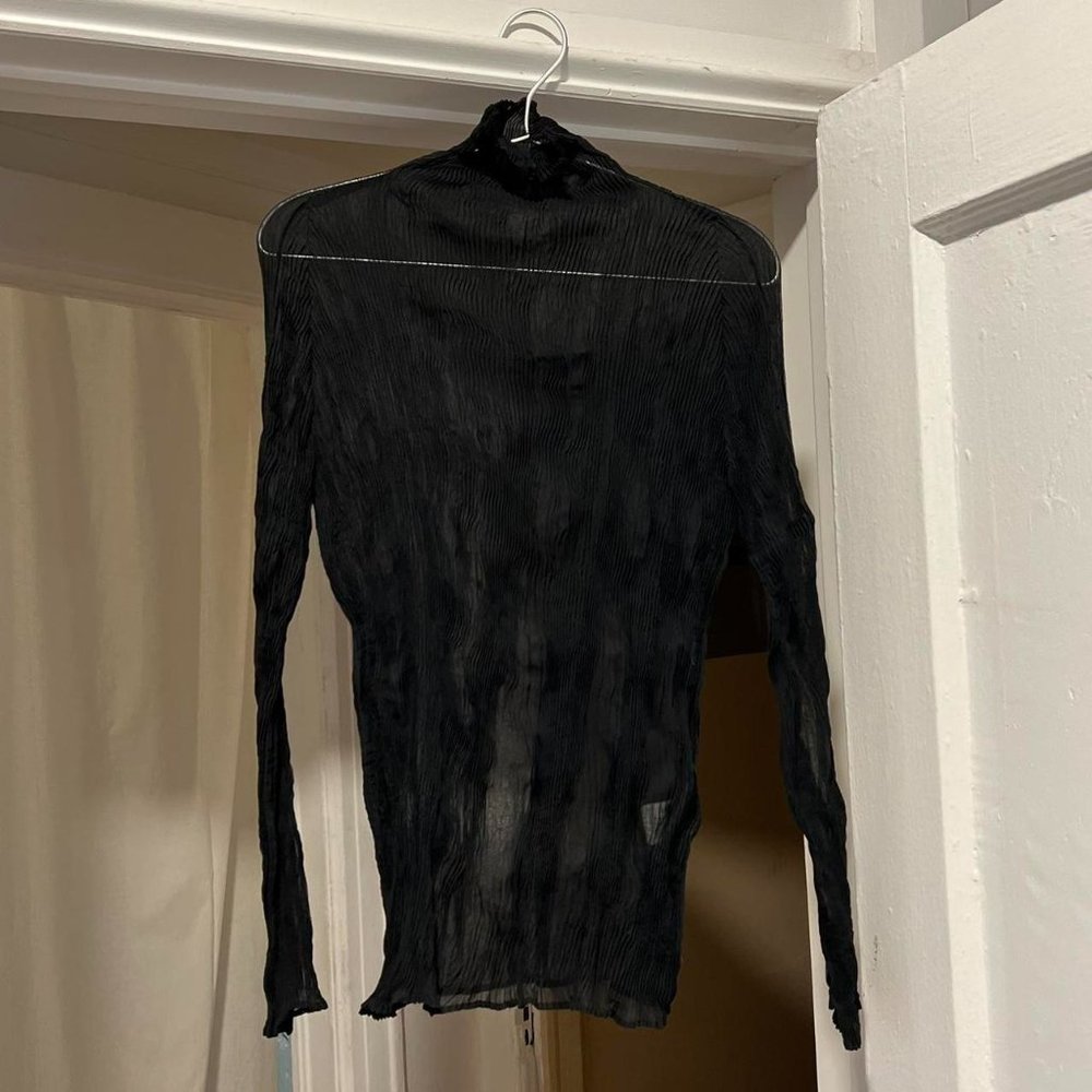 Issey Miyake chiffon twist blouse